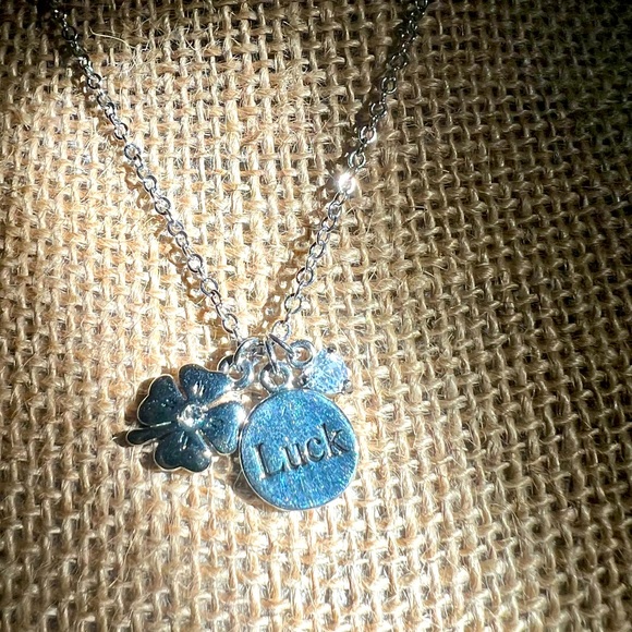 🍀Lucky 3 Charm “Clover/Luck/CZ” Genuine CZ and Crystal Necklace by Cookie Lee - Picture 7 of 10
